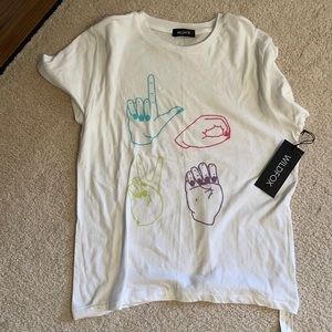 Wildfox love sign tshirt
